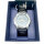 Casio Edifice EFR-526D-2AVUEF Herrenuhr, Chronograph, 100 m wasserdicht, Datumsanzeige, dunkelblaues Zifferblatt, silbernes Metallarmband