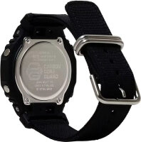 Casio G-Shock GA-2100BCE-1A Herrenuhr, 45 mm, schwarz, 20 bar wasserdicht, Carbon Core Guard, analog-digital, Stoppuhr, Alarm, Nylonband
