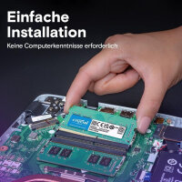 Crucial 16GB RAM (CT16G4SFRA32A), DDR4-3200, SO-DIMM, CL22, 1,2V, Notebook-Arbeitsspeicher