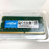 Crucial 16GB RAM (CT16G4SFRA32A), DDR4-3200, SO-DIMM, CL22, 1,2V, Notebook-Arbeitsspeicher
