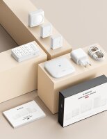 X-SENSE SMS0A Bewegungsmelder, Zubehör für AS05/AS08, benötigt SBS50 Basisstation, Alexa-kompatibel, austauschbare Batterie, weiß