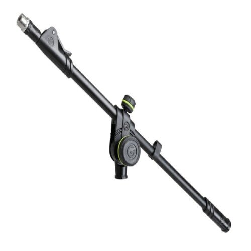 Gravity MS B 22 microphone arm, telescopic 500–880 mm, 3/8" external thread, 2-way adjustable, black, microphone stand