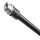 Gravity MS B 22 microphone arm, telescopic 500–880 mm, 3/8" external thread, 2-way adjustable, black, microphone stand