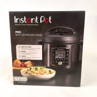 Instant Pot Pro 60 Multikocher, 5,7L, 220–240V, Edelstahl schwarz, 36,3x36,3x38,8cm, vielseitiger Schnellkochtopf