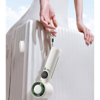 Elektrischer Ventilator SS-026, 12W, 5V/2A, 100 Stufen, tragbar mit Griff, ABS+PC-Aluminium, 59x60x185mm