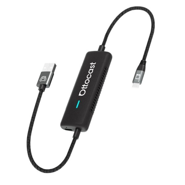 Ottocast MirrorTouch CA450-T Car Adapter, Wireless CarPlay, Smartphone Mirroring, USB-C, Black