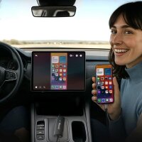 Ottocast MirrorTouch CA450-T Car Adapter, Wireless CarPlay, Smartphone Mirroring, USB-C, Black