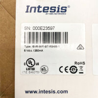 Intesis IN485UNI001I1 Gateway, RS485-Schnittstelle, Wi-Fi, Bluetooth, 5V/250mA, Schnittstellenmodul