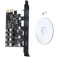 FARBOKO PCIe-Hostkarte, USB 3.0/3.1/3.2, 5/10/20 Gbit/s,...