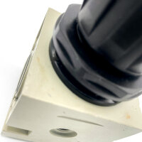 Schneider pressure reducer, pneumatic pressure regulator without manometer, for compressed air systems, precise pressure setting
