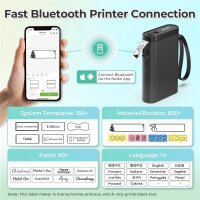 Nelko P21 Mini Label Printer, portable, wireless,...
