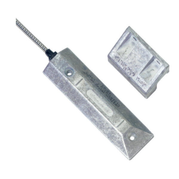 Becuwe Aritech IM1740FENF*81 Overhead Door Contact, Grey, 0.6 m Armored Cable, Magnetic Contact for Industrial Gate and Door Monitoring