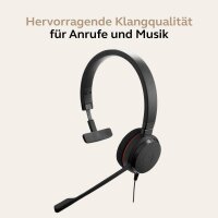 Jabra Evolve 20 MS Mono USB-C Headset, single-sided, with...
