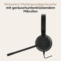Jabra Evolve 20 MS Mono USB-C Headset, einseitig, mit Mikrofon, schwarz, für Microsoft Teams, kabelgebunden