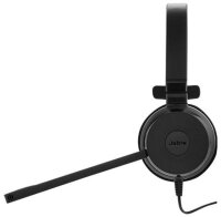 Jabra Evolve 20 MS Mono USB-C Headset, einseitig, mit Mikrofon, schwarz, für Microsoft Teams, kabelgebunden