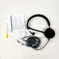 Jabra Evolve 20 MS Mono USB-C Headset, einseitig, mit Mikrofon, schwarz, für Microsoft Teams, kabelgebunden