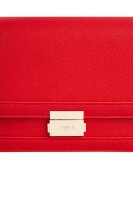 Fable England Kate Foldover Bag, shoulder bag, 23x15x7 cm, 110 cm strap, 2 inner compartments, red, womens, polyester lining
