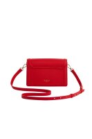 Fable England Kate Foldover Bag, shoulder bag, 23x15x7 cm, 110 cm strap, 2 inner compartments, red, womens, polyester lining