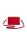 Fable England Kate Foldover Bag, shoulder bag, 23x15x7 cm, 110 cm strap, 2 inner compartments, red, womens, polyester lining
