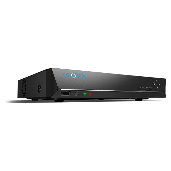 Reolink RLN16-410 NVR, Netzwerk-Videorekorder, 16 Kanäle, 4K-Unterstützung, inkl. Netzteil, Maus, Kabel, Schwarz
