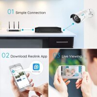 Reolink RLN16-410 NVR, Netzwerk-Videorekorder, 16 Kanäle, 4K-Unterstützung, inkl. Netzteil, Maus, Kabel, Schwarz