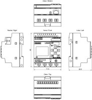 Siemens LOGO! 6ED1052-1MD08-0BA2 Logic Module, 12/24V, 8 DI (4 AI), 4 DO, Firmware V1.84.02, PLC Control