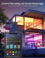 Govee H615D LED-Lichtstreifen 20m, RGB, 24V, 12W, App-Steuerung, kompatibel mit Alexa & Google Assistant, für Ambiente