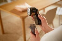 Philips GC026/80 Fusselentferner, für Wolle & Nylon, entfernt Knötchen, Textilrasierer, für alle Stoffe, schwarz