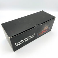 Kaminflammen-Aroma-Diffusor, 5V/2A, ≥10W, 261x101x97mm, Timer (1/3/5 Std.), schwarz, stimmungsvolles Flammendesign