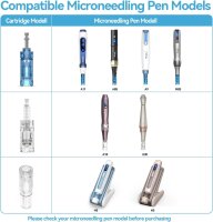 Microneedling needles EN48-10-12P, 12 pins, set of 10, replacement modules for Dermapen A10, bayonet fitting
