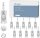 Microneedling needles EN48-10-12P, 12 pins, set of 10, replacement modules for Dermapen A10, bayonet fitting