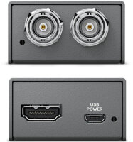 Blackmagic Design CONVCMIC/HS03G Micro Converter, HDMI auf 3G-SDI, 2 SDI-Ausgänge, kompakt, schwarz, für Kameras und Computer