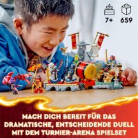 LEGO 71818 Ninjago Tournament Battle Arena, building set for ages 7 and up, ninja playset with arena and minifigures