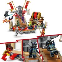 LEGO 71818 Ninjago Tournament Battle Arena, building set for ages 7 and up, ninja playset with arena and minifigures