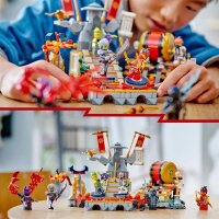 LEGO 71818 Ninjago Tournament Battle Arena, building set for ages 7 and up, ninja playset with arena and minifigures