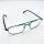 Etnia Barcelona Galena 570 BLGR, unisex full-rim glasses, rectangular, 57 mm lens width, blue-green frame, clear lenses