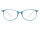 Etnia Barcelona 9 TILE 53O, full-rim glasses, 53 mm lens width, turquoise blue frame, rose gold temples, clear lenses, unisex