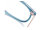 Etnia Barcelona 9 TILE 53O, full-rim glasses, 53 mm lens width, turquoise blue frame, rose gold temples, clear lenses, unisex