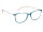 Etnia Barcelona 9 TILE 53O, full-rim glasses, 53 mm lens width, turquoise blue frame, rose gold temples, clear lenses, unisex