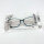 Etnia Barcelona 9 TILE 53O, full-rim glasses, 53 mm lens width, turquoise blue frame, rose gold temples, clear lenses, unisex