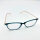 Etnia Barcelona 9 TILE 53O, full-rim glasses, 53 mm lens width, turquoise blue frame, rose gold temples, clear lenses, unisex