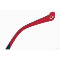 Etnia Barcelona HANNAH 52O FUBL Unisex Glasses, 52 mm, Full Rim, Multicolor Petrol-Red-Brown, Clear Demo Lenses