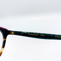 Etnia Barcelona HANNAH 52O FUBL Unisex Glasses, 52 mm, Full Rim, Multicolor Petrol-Red-Brown, Clear Demo Lenses