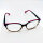 Etnia Barcelona HANNAH 52O FUBL Unisex Glasses, 52 mm, Full Rim, Multicolor Petrol-Red-Brown, Clear Demo Lenses