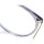 Etnia 9 ZEFI 54O PUGD Unisex-Brille, 54mm Glasbreite, transparent violettgraues Vollrandgestell, goldene Bügel, klare Gläser