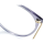 Etnia 9 ZEFI 54O PUGD Unisex Glasses, 54mm lens width, transparent violet-grey full-rim frame, gold temples, clear lenses