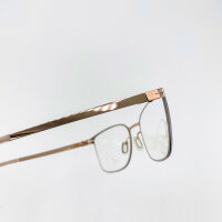 Etnia 6 SILVI 520 PG Mens Glasses, Metal, Rose Gold, Rectangular, 52 mm Lens Width, 18 mm Bridge, 140 mm Temples, Clear Demo Lenses