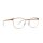 Etnia 6 SILVI 520 PG Mens Glasses, Metal, Rose Gold, Rectangular, 52 mm Lens Width, 18 mm Bridge, 140 mm Temples, Clear Demo Lenses