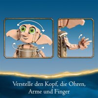 LEGO Harry Potter 76421, Dobby Figure, Buildable Collectors Set, Movable Limbs, Gift for Children Ages 8 and Up