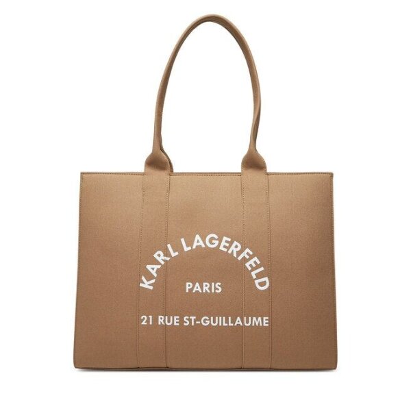 Karl Lagerfeld A1W50009 Tote Bag, Square Large Tote, Nougat, One Size, 180cm, 60% Recycled Cotton, 30% Cotton, 10% Polyurethane